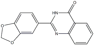 2-(1,3-Benzodioxole-5-yl)-3,4-dihydroquinazoline-4-one Struktur