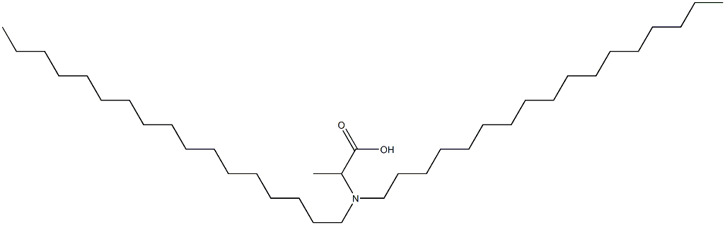 2-(Diheptadecylamino)propanoic acid Struktur