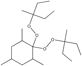 2,4,6-Trimethyl-1,1-bis(1-ethyl-1-methylpropylperoxy)cyclohexane Struktur