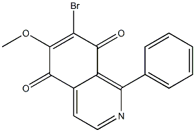 7-Bromo-6-methoxy-1-phenylisoquinoline-5,8-dione Struktur