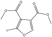 2-Iodofuran-3,4-dicarboxylic acid dimethyl ester Struktur