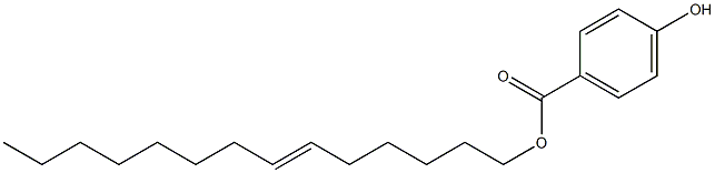 4-Hydroxybenzoic acid 6-tetradecenyl ester Struktur