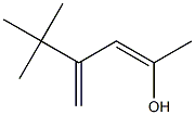 (1Z)-1,4,4-Trimethyl-3-methylene-1-penten-1-ol Struktur