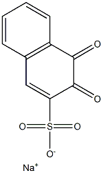 3,4-Dihydro-3,4-dioxo-2-naphthalenesulfonic acid sodium salt Struktur