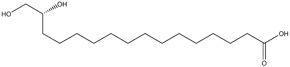 [R,(+)]-15,16-Dihydroxyhexadecanoic acid Struktur