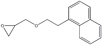 2-[[2-(1-Naphtyl)ethoxy]methyl]oxirane Struktur