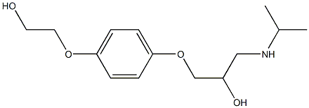 1-[4-(2-Hydroxyethoxy)phenoxy]-3-(isopropylamino)propan-2-ol Struktur