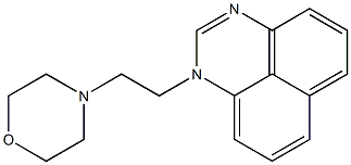 1-(2-Morpholinoethyl)-1H-perimidine Struktur