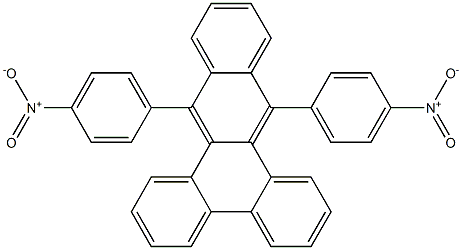 9,14-Bis[4-nitrophenyl]benzo[b]triphenylene Struktur