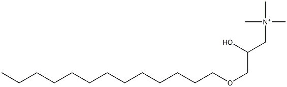 2-Hydroxy-N,N,N-trimethyl-3-(tridecyloxy)-1-propanaminium Struktur