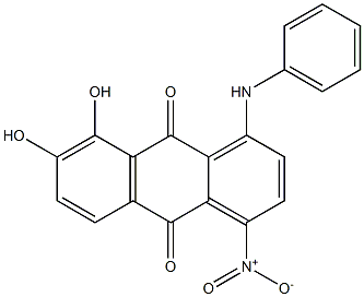 1-Anilino-7,8-dihydroxy-4-nitroanthraquinone Struktur