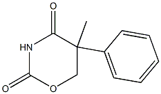 5,6-Dihydro-5-methyl-5-phenyl-2H-1,3-oxazine-2,4(3H)-dione Struktur