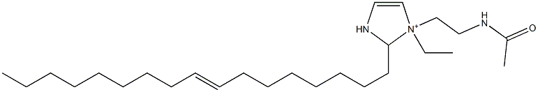 1-[2-(Acetylamino)ethyl]-1-ethyl-2-(8-heptadecenyl)-4-imidazoline-1-ium Struktur