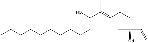 (3S)-3,7-Dimethyl-1,6-octadecadiene-3,8-diol Struktur