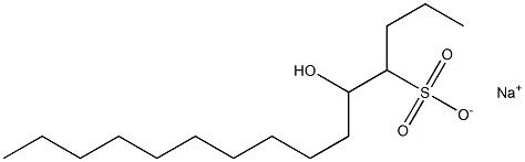 5-Hydroxypentadecane-4-sulfonic acid sodium salt Struktur