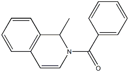 1,2-Dihydro-2-benzoyl-1-methylisoquinoline Struktur