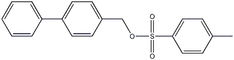 4-Methylbenzenesulfonic acid 4-phenylbenzyl ester Struktur