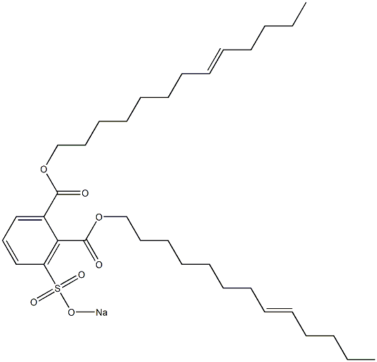 3-(Sodiosulfo)phthalic acid di(8-tridecenyl) ester Struktur