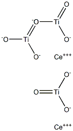 Titanic acid cerium(III) salt Struktur