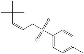 (Z)-4,4-Dimethyl-1-tosyl-2-pentene Struktur