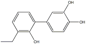 3'-Ethyl-1,1'-biphenyl-2',3,4-triol Struktur