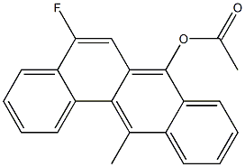 Acetic acid 5-fluoro-12-methylbenz[a]anthracen-7-yl ester Struktur