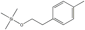 1-[2-(Trimethylsilyloxy)ethyl]-4-methylbenzene Struktur