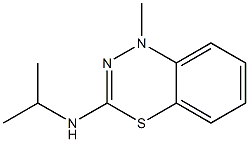 3-Isopropylamino-1-methyl-1H-4,1,2-benzothiadiazine Struktur