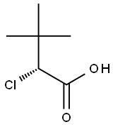 [R,(-)]-2-Chloro-3,3-dimethylbutyric acid Struktur