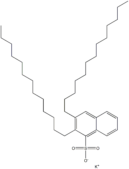 2,3-Ditridecyl-1-naphthalenesulfonic acid potassium salt Struktur