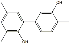 3,4',5-Trimethyl-1,1'-biphenyl-2,3'-diol Struktur