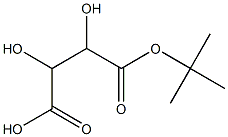 L-Tartaric acid hydrogen 1-tert-butyl ester Struktur