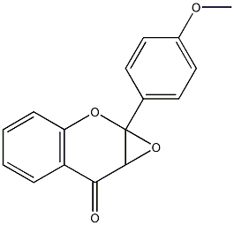 2,3-Epoxy-2,3-dihydro-4'-methoxyflavone Struktur