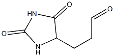 2,4-Dioxoimidazolidine-5-propanal Struktur