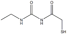 1-Ethyl-3-(mercaptoacetyl)urea Struktur