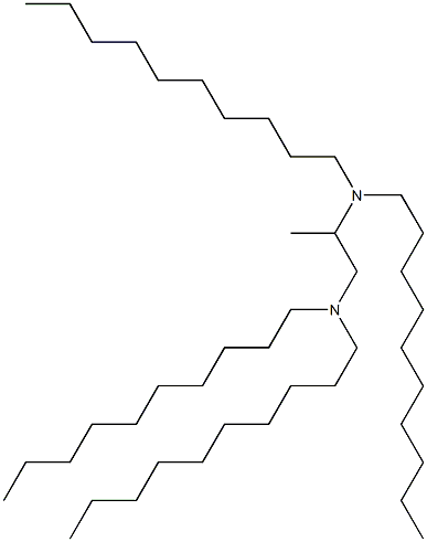 N,N,N',N'-Tetra(decyl)-1,2-propanediamine Struktur