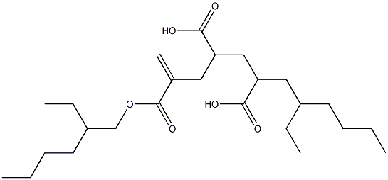 1-Hexene-2,4,6-tricarboxylic acid 2,6-bis(2-ethylhexyl) ester Struktur