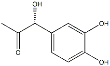 [R,(-)]-1-(3,4-Dihydroxyphenyl)-1-hydroxy-2-propanone Struktur