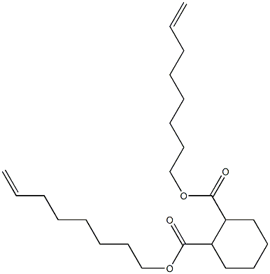 1,2-Cyclohexanedicarboxylic acid bis(7-octenyl) ester Struktur