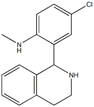 (-)-1-[5-Chloro-2-(methylamino)phenyl]-1,2,3,4-tetrahydroisoquinoline Struktur