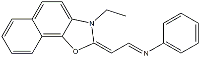 N-[2-(3-Ethylnaphth[2,1-d]oxazol-2(3H)-ylidene)ethylidene]benzenamine Struktur