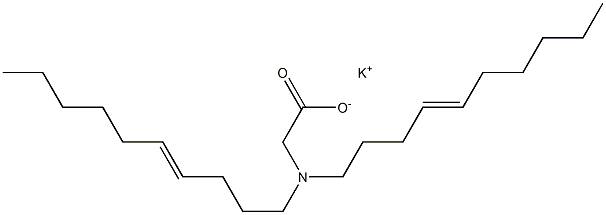 N,N-Di(4-decenyl)aminoacetic acid potassium salt Struktur