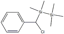 1-[(Phenyl)chloromethyl]-1,1,2,2,2-pentamethyldisilane Struktur