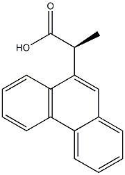 (S)-2-(Phenanthren-9-yl)propionic acid Struktur