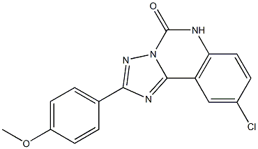 9-Chloro-2-(4-methoxyphenyl)[1,2,4]triazolo[1,5-c]quinazolin-5(6H)-one Struktur