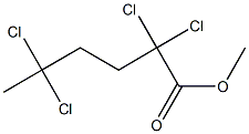 2,2,5,5-Tetrachlorocaproic acid methyl ester Struktur