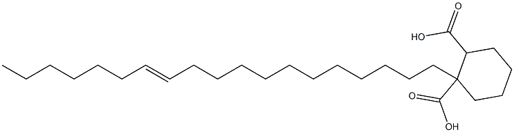 Cyclohexane-1,2-dicarboxylic acid hydrogen 1-(12-nonadecenyl) ester Struktur