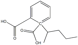 (-)-Phthalic acid hydrogen 1-[(R)-1-methylbutyl] ester Struktur