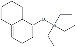 1,2,3,5,6,7,8,8a-Octahydro-1-(triethylsilyloxy)naphthalene Struktur