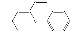 (3Z)-3-(Phenylthio)-5-methyl-1,3-hexadiene Struktur